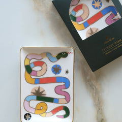 Porcelain Trinket Dish | Rainbow Snake