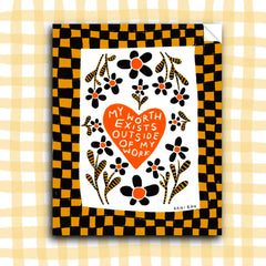 My Worth Exists Outside of My Work - Sticker