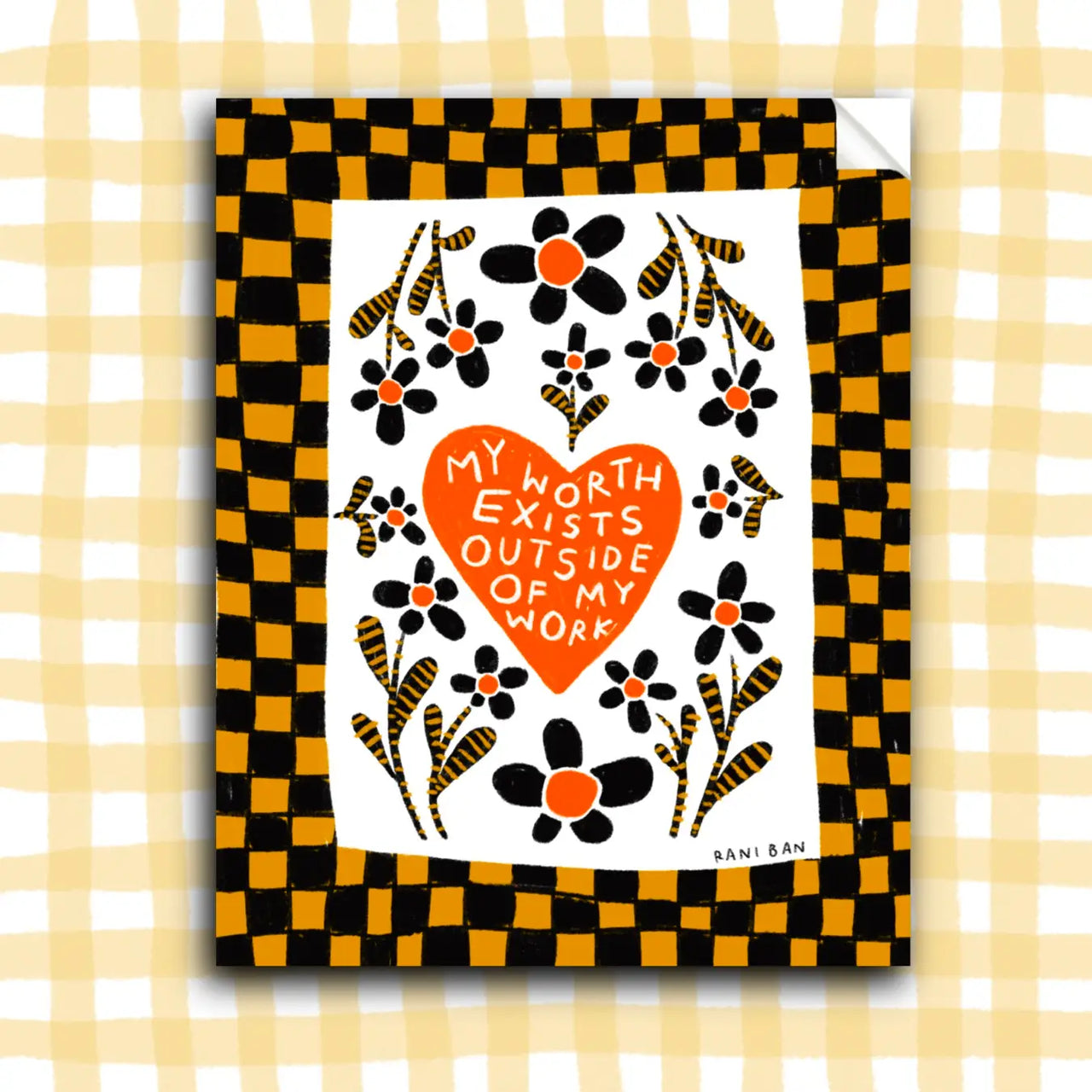 My Worth Exists Outside of My Work - Sticker