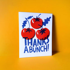 Tomato Bunch Risograph Thank You Card