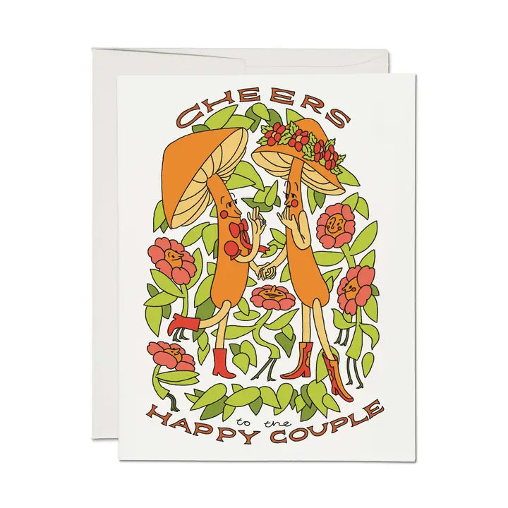 Red Cap Cards - Greeting Card - Cheers to the Happy Couple