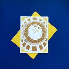 Le Soleil - Foil Letterpress Greeting Card