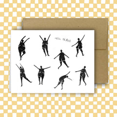 HELL YEAH Greeting Card
