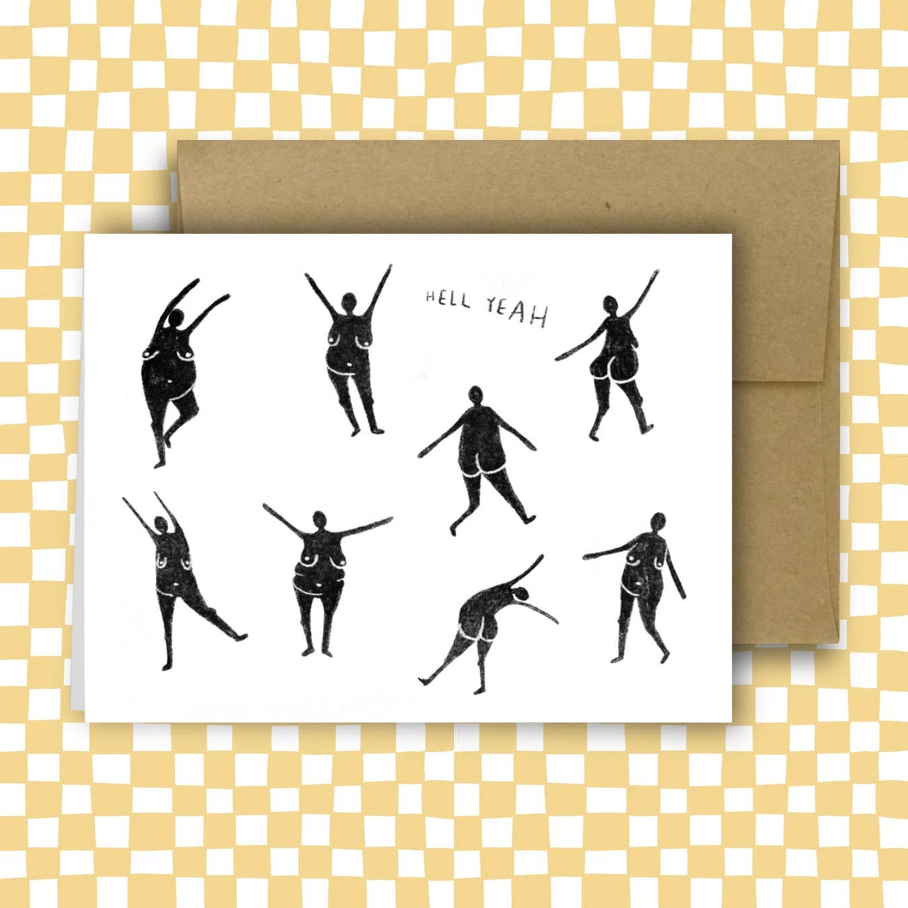 HELL YEAH Greeting Card