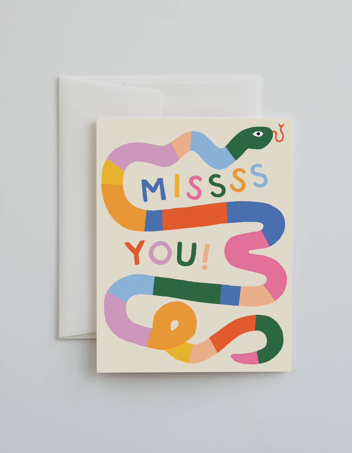 Love & Friendship Greeting Card | Missss You Snake