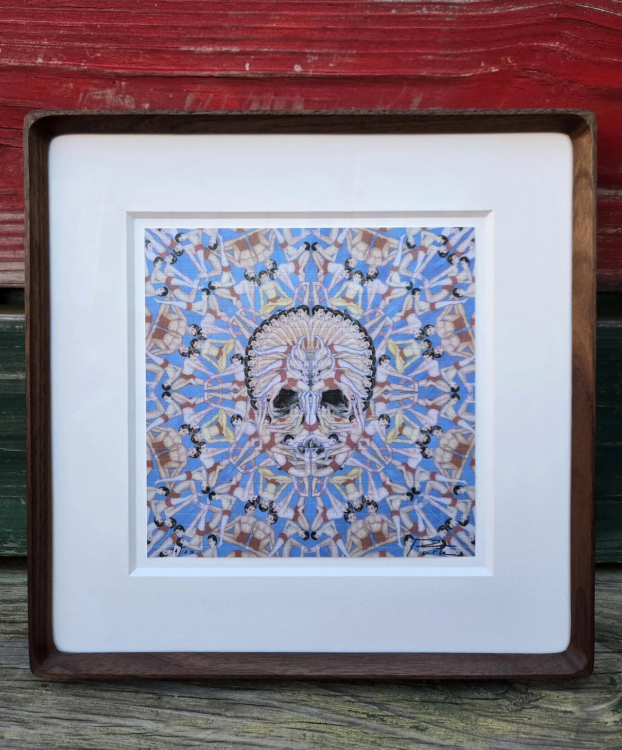 Patrick Turk - “Reincarnating No. 1” Framed Blotter Art