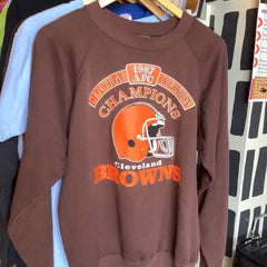 Flyby Provisions - Vintage Clothing - Vintage Cleveland Browns crewneck