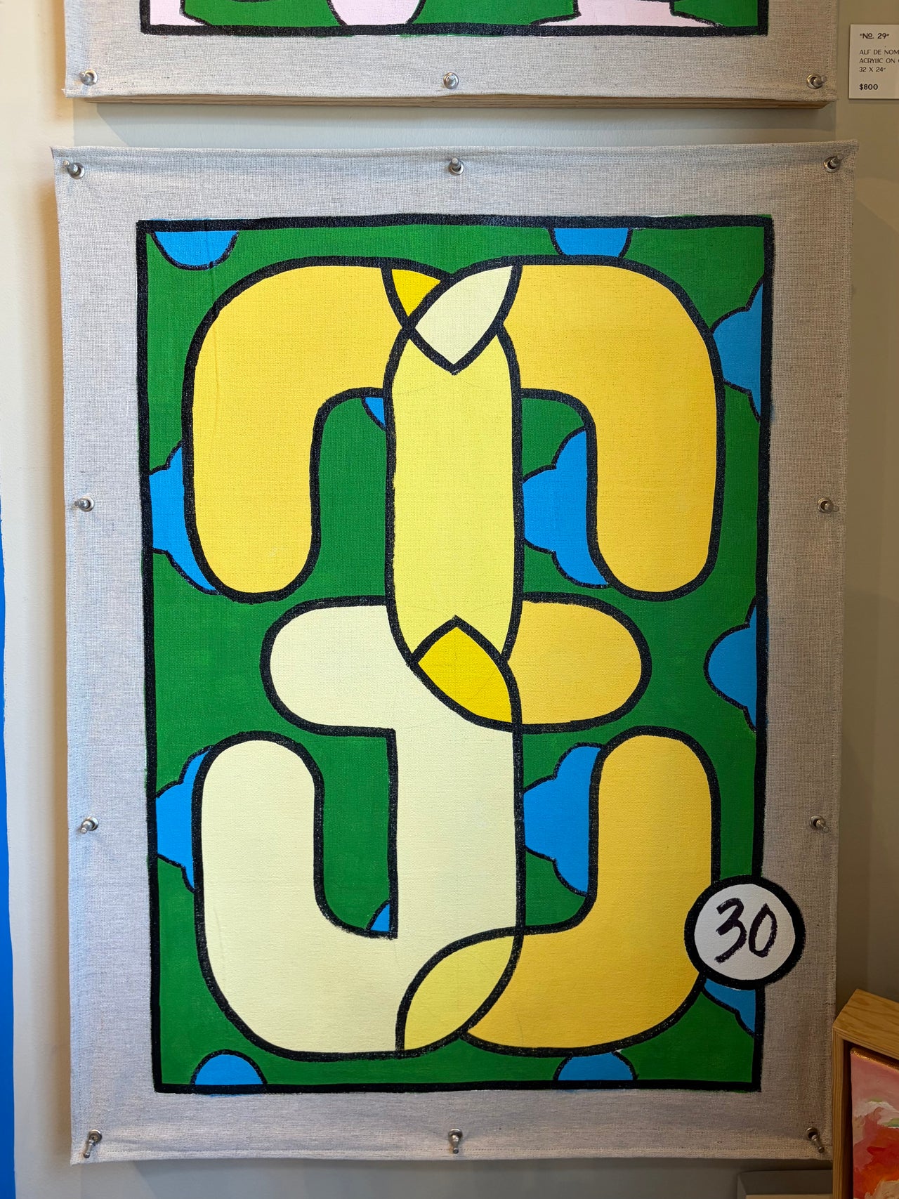 The Blue Wall - Alf De Nominator - No. 30 - 32”x24”