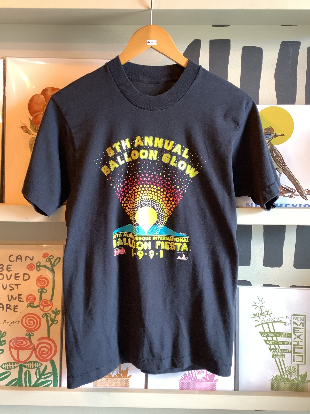 Vintage Clothing - Vintage Abq Balloon Fiesta tee 1991 balloon glow