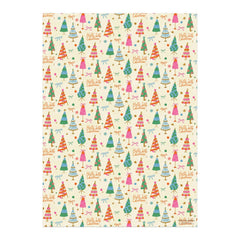 Red Cap Cards - Holly Jolly Trees Wrapping Paper