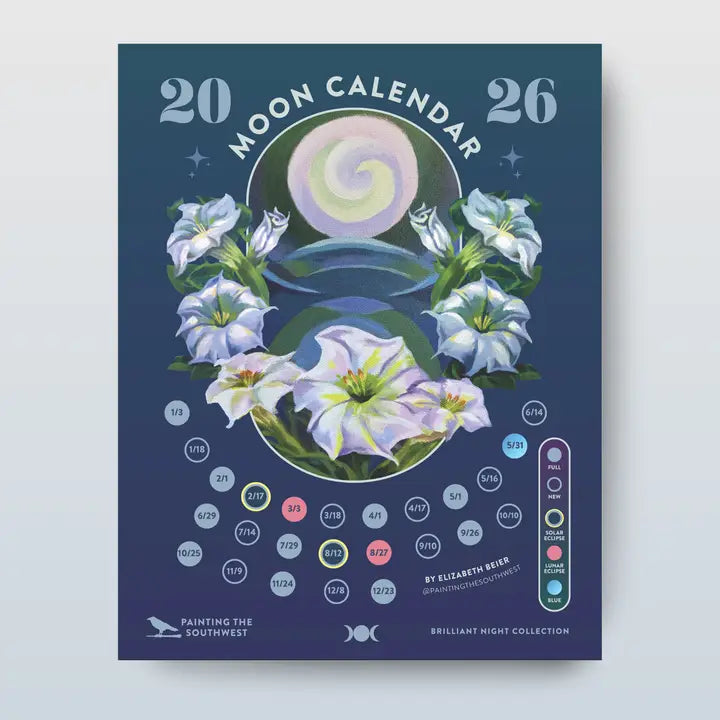 Elizabeth Beier - Painting The Southwest - 2026 Moon Calendar Poster