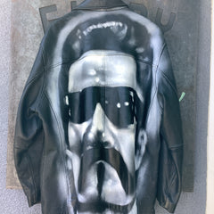 Vintage Clothing - Alonzo R. Custom Painted Leather Jacket “MAGIC”