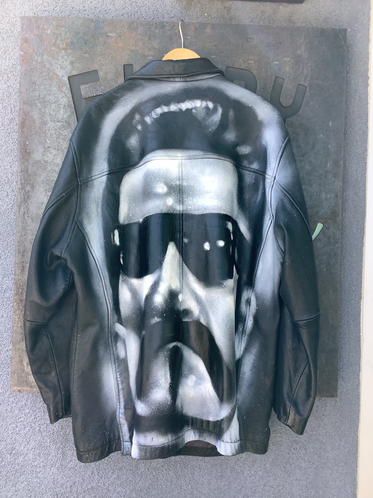 Vintage Clothing - Alonzo R. Custom Painted Leather Jacket “MAGIC”