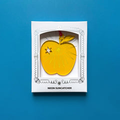 Golden Apple Neon Fruit Suncatcher