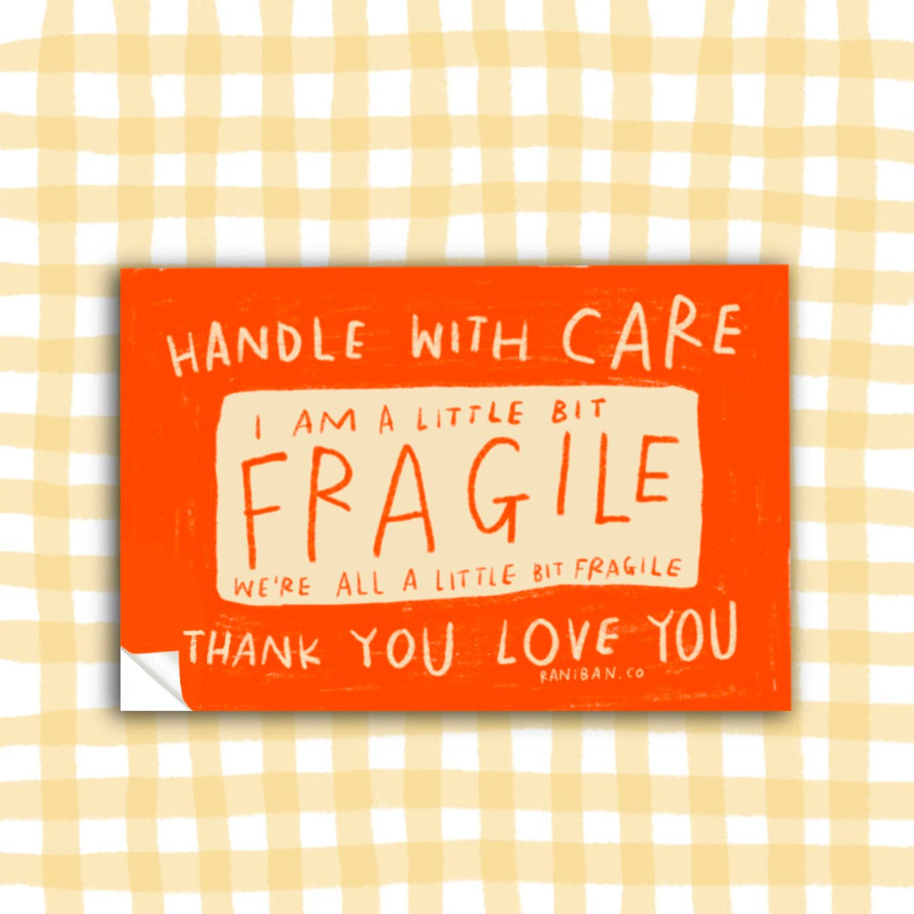 A LITTLE BIT FRAGILE Sticker