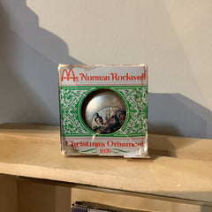 Flyby Provisions - Vintage - McDonalds Norman Rockwell 1976 Christmas Ornament