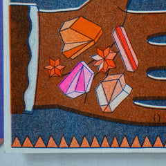 You're A Gem - Risograph Greeting Card