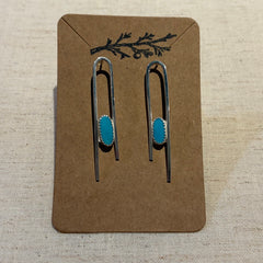 One Seed Designs - Santa Rita Turquoise Dangle Earrings