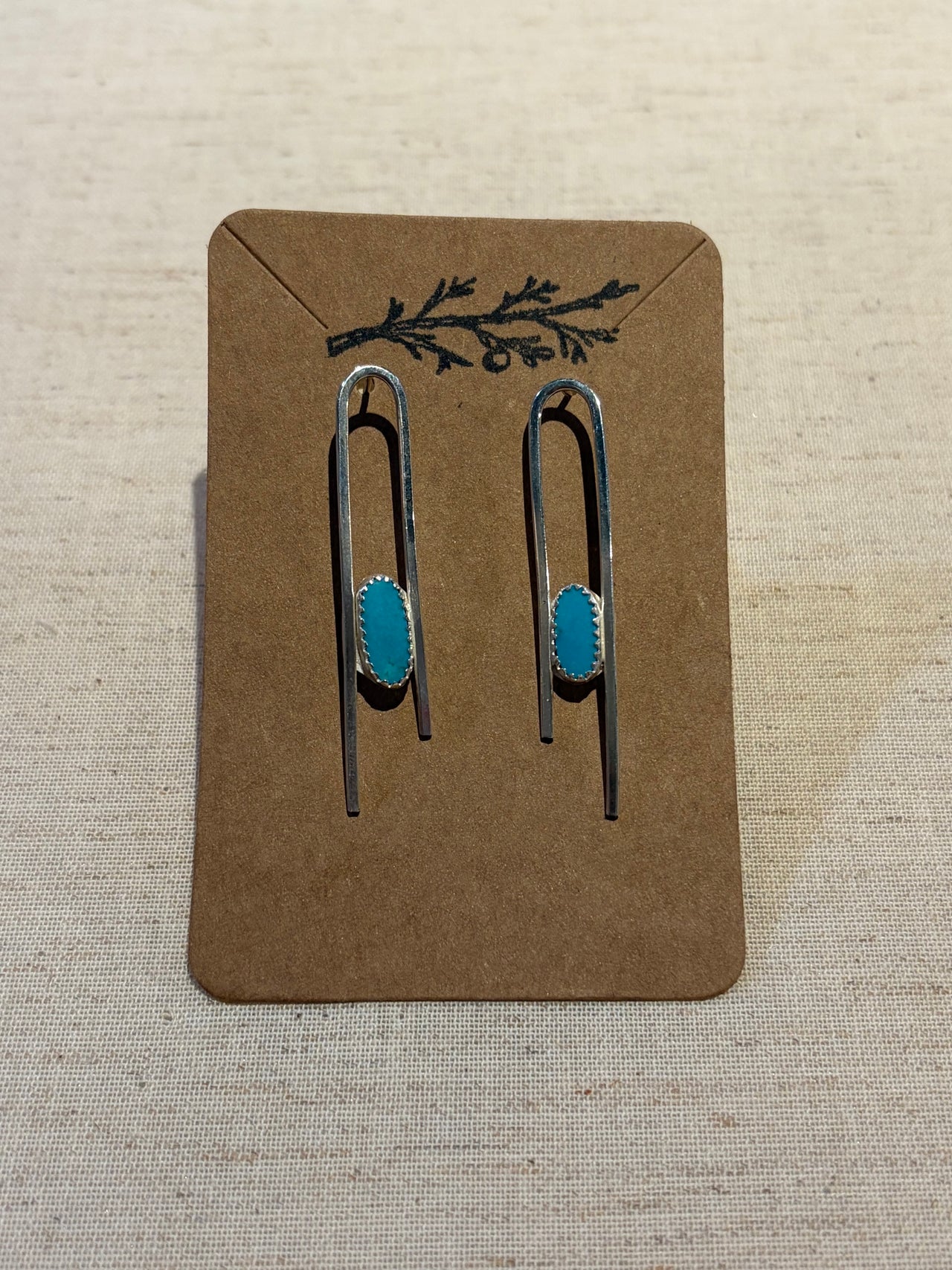One Seed Designs - Santa Rita Turquoise Dangle Earrings