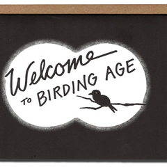 Birding Age letterpress greeting card