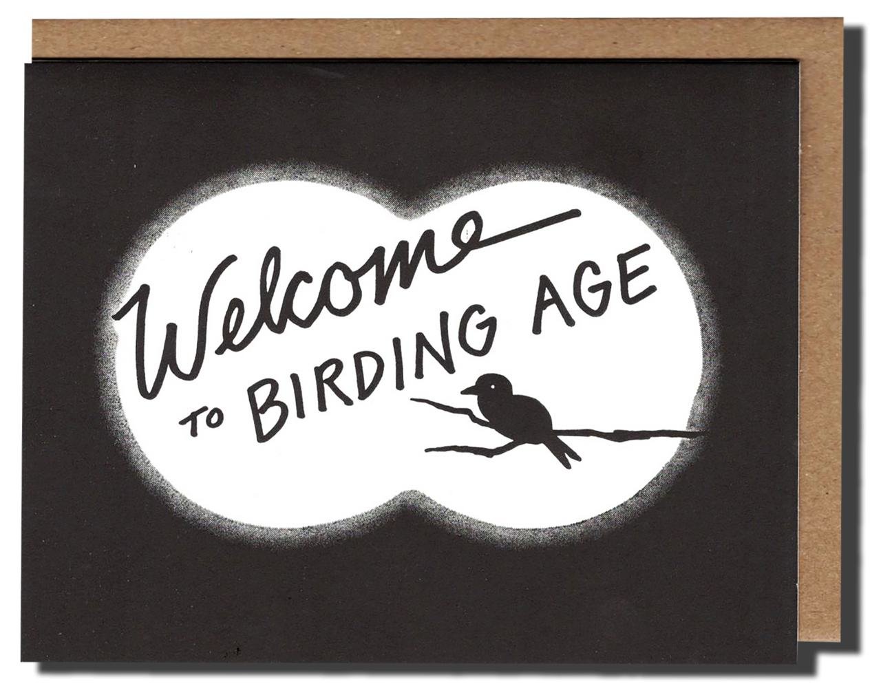 Birding Age letterpress greeting card