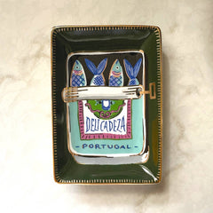Porcelain Trinket Dish | Sardines