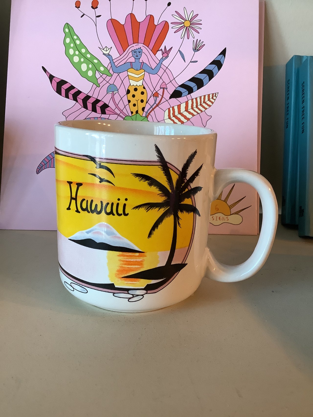 Vintage Glassware -  Vintage Hawaii Mug