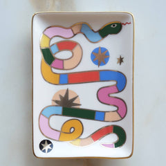 Porcelain Trinket Dish | Rainbow Snake