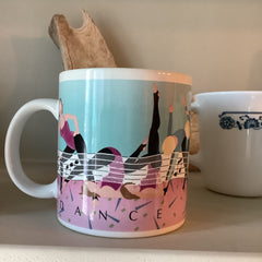 Vintage Glassware -  Vintage 1982 Dance Aerobics Mug