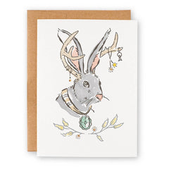 Jackalope Note Card