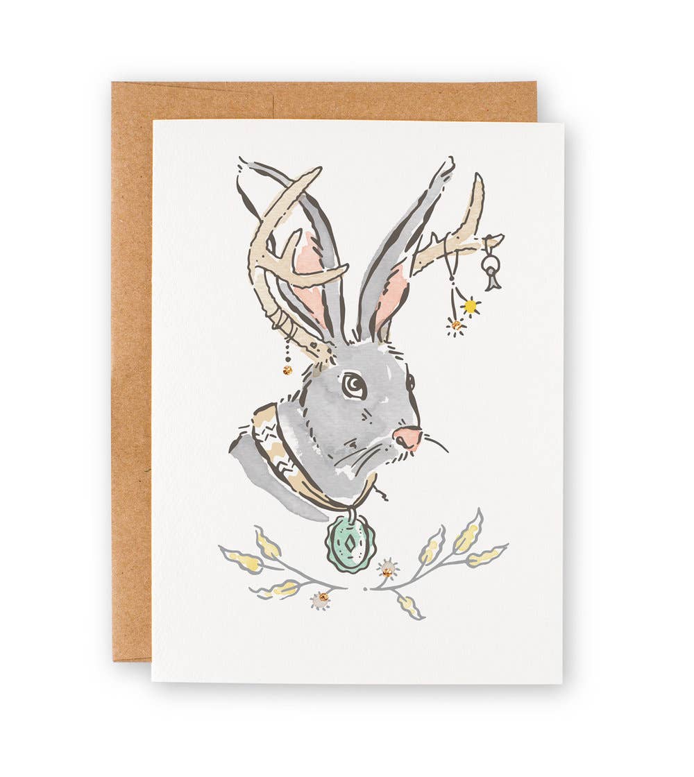 Jackalope Note Card