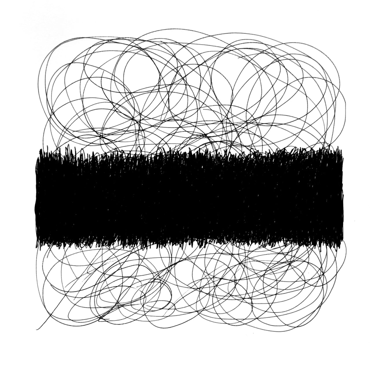 Centered (Scribble Series) 6”x6”