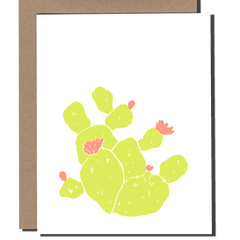 Prickly Pear Flower greeting card