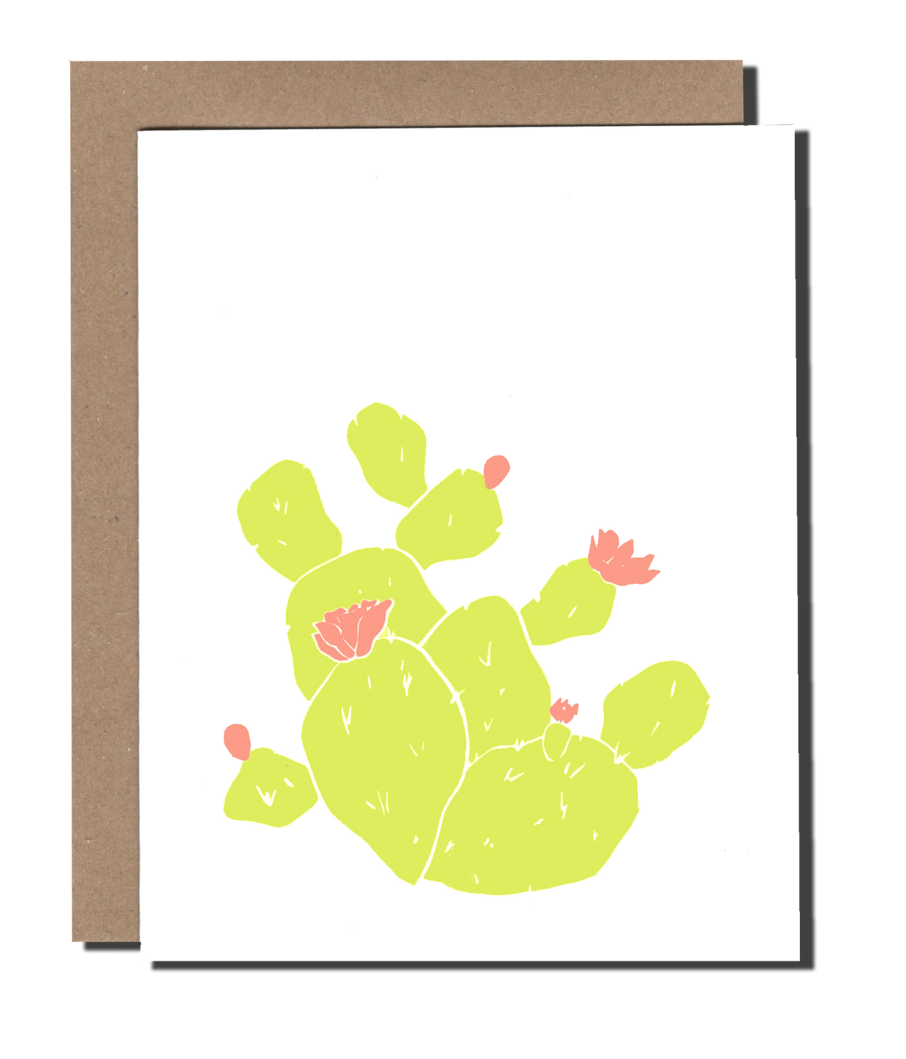 Prickly Pear Flower greeting card