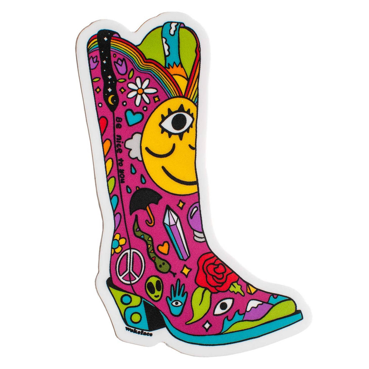 Wokeface - Sticker - Cowboy Boot