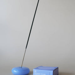 Glass Bubble Incense Holder : Amber Translucent