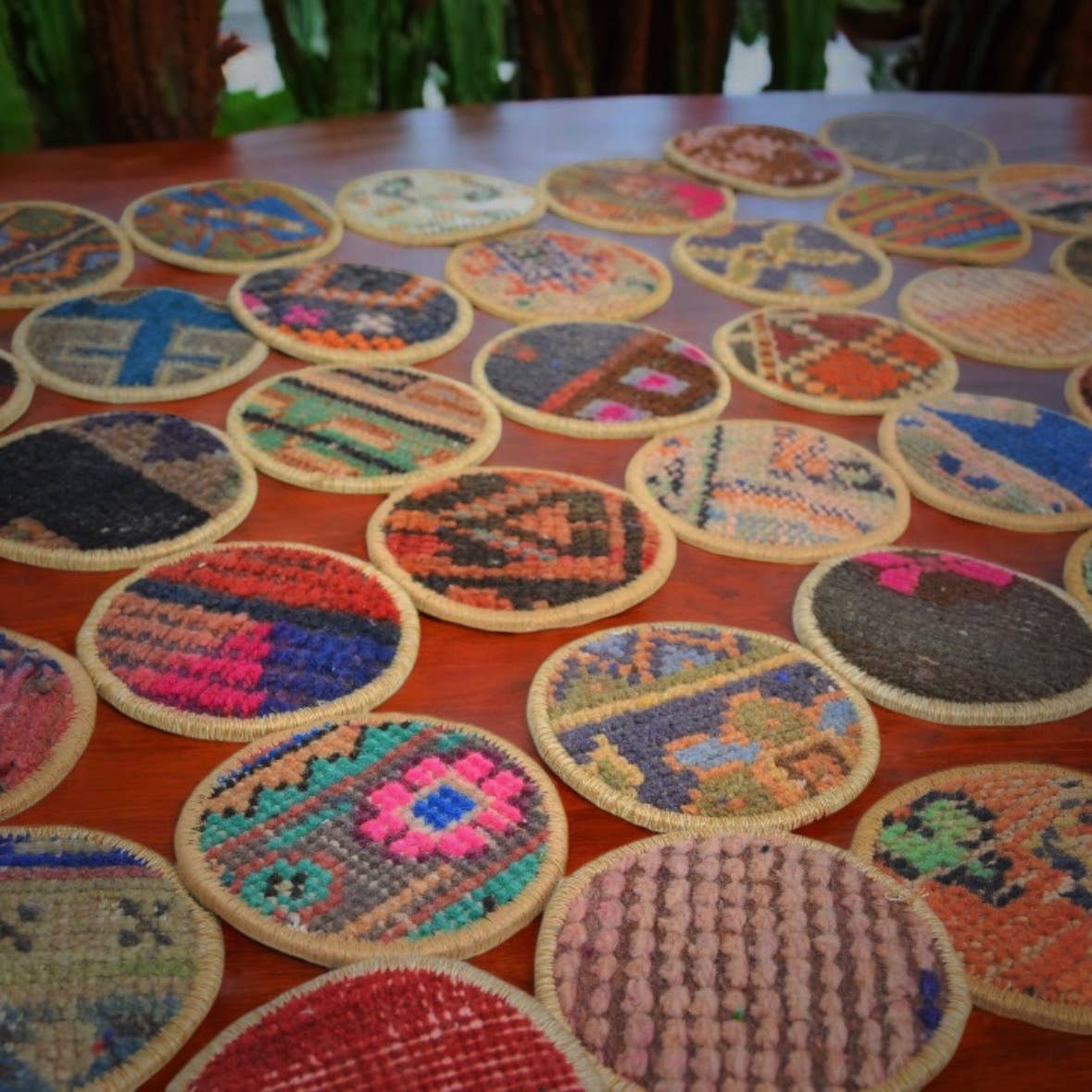 Brass Earth - Vintage Kilim Rug Coaster