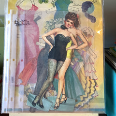 Vintage Print - 1950s Paper Dolls and Accessories