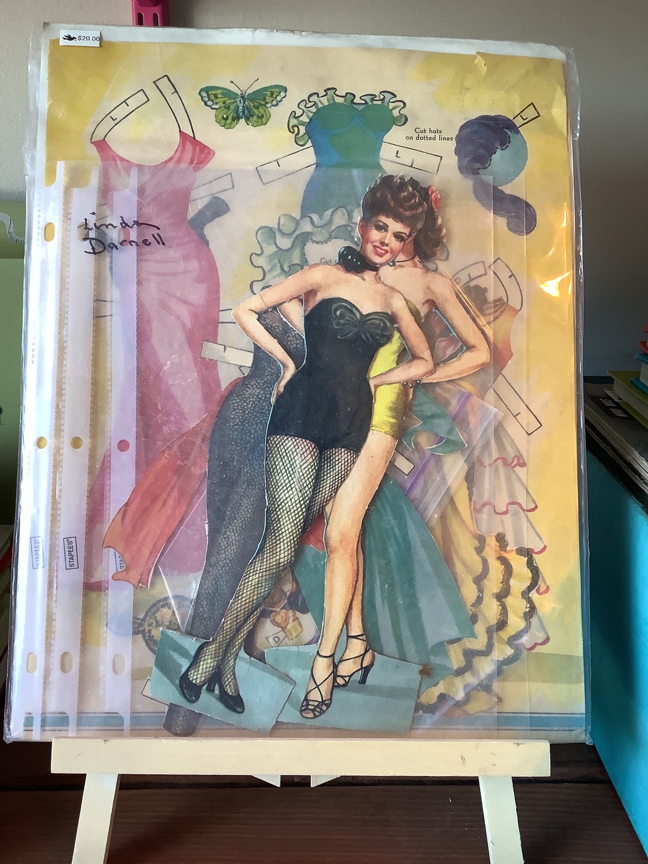 Vintage Print - 1950s Paper Dolls and Accessories
