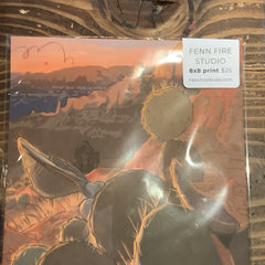 Fenn Fire Studio - Print 8”x8” - Hoodoo Prickly Pear