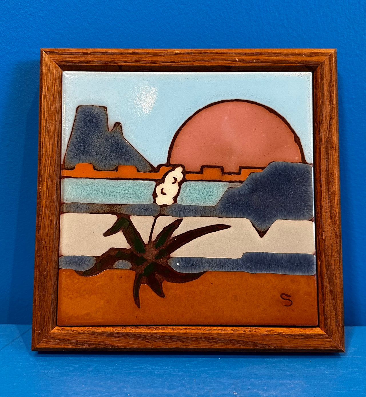 Vintage Rio Grande Framed Tile