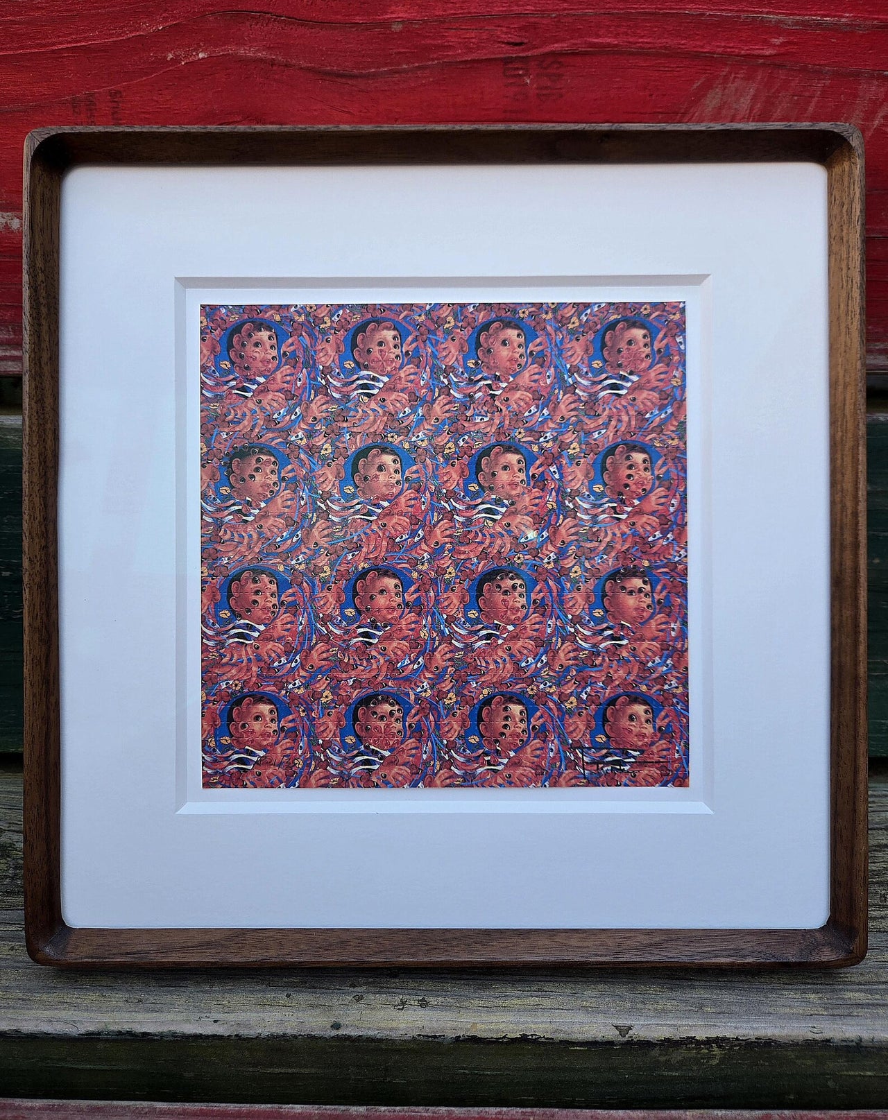 Patrick Turk - “Kenny, Age 4” Framed Blotter Art
