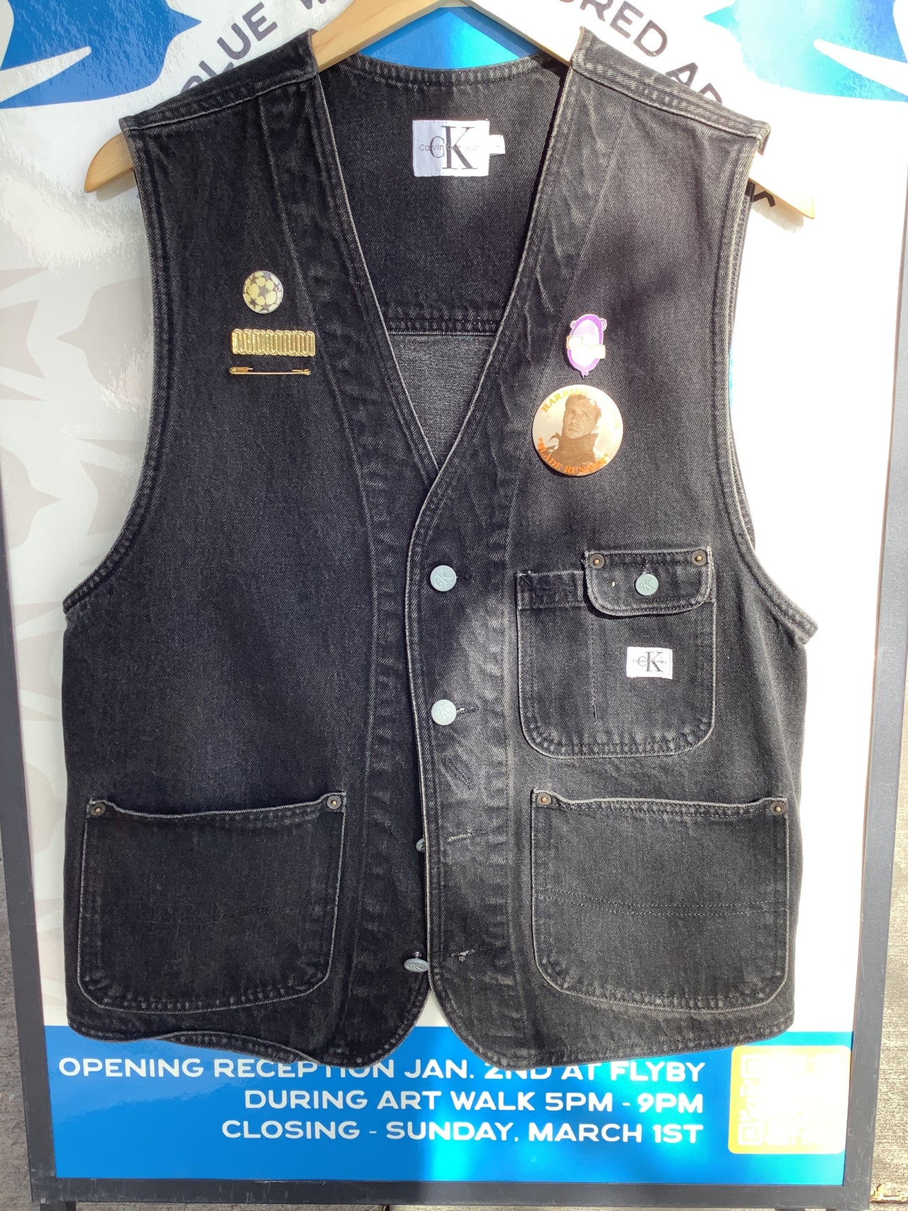 Apple Vintage - Vintage Clothing - Custom Hand-Painted “SAVE THE HUMANS”Graffiti Vest