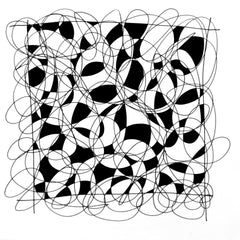 Jubilant (Scribble Series) 6”x6”