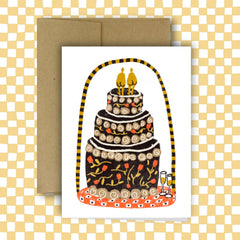 WEDDING CAKE Greeting Card