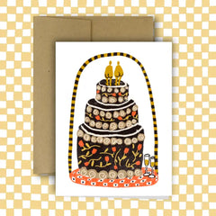 Rani Ban - Greeting Card - Wedding Cake
