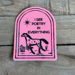 Brass Earth - I See Poetry In Everything Vinyl Sticker