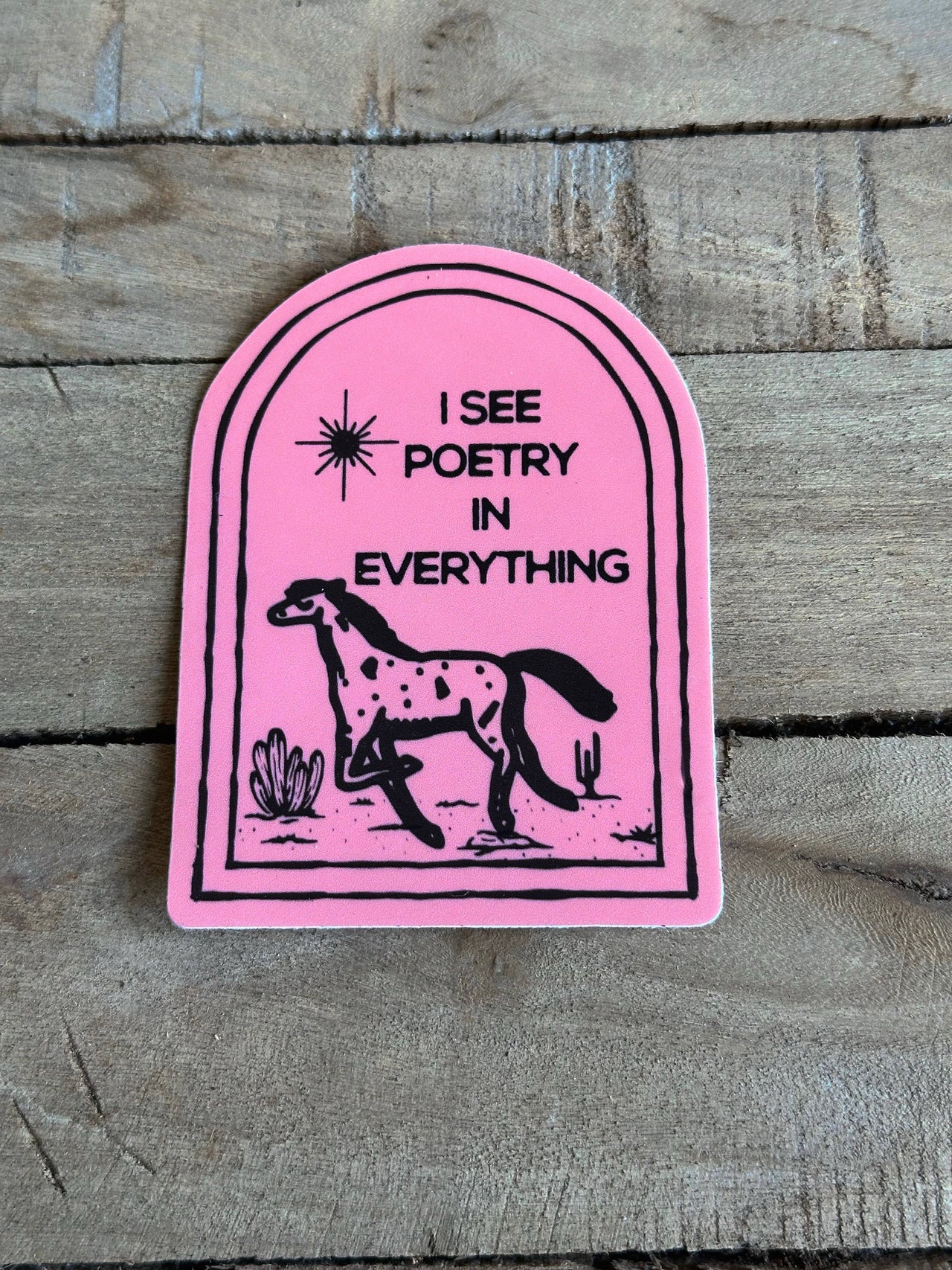 Brass Earth - I See Poetry In Everything Vinyl Sticker