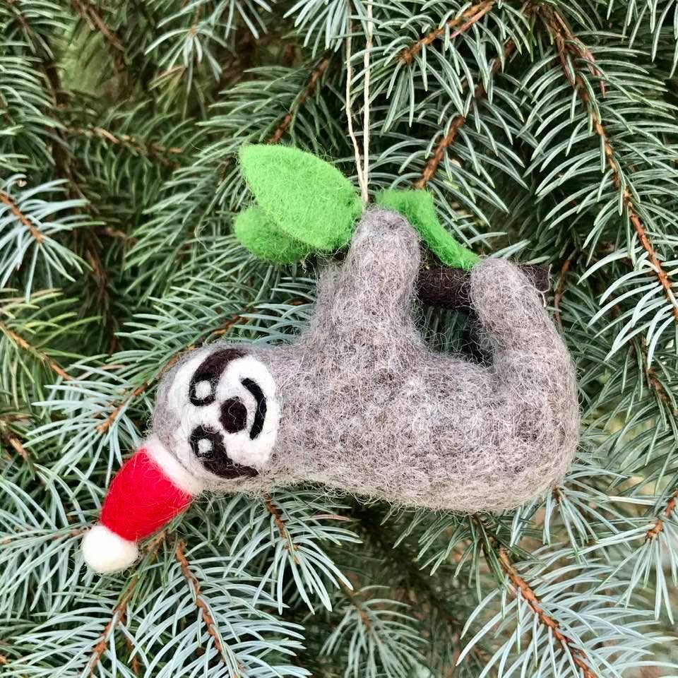 Winding Road - Felt Ornaments - Sloth