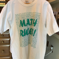 Vintage Clothing - 90s MATH RULES tee